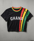 GHANA EMBROIDERED CROPPED TEE